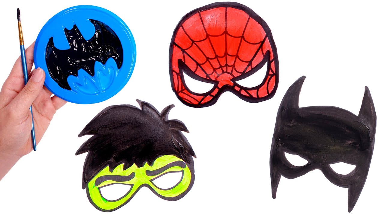 ⚡ Dibuja y colorea a tus superhéroes favoritos ⚡ Spiderman, Batman y Hulk -  YouTube