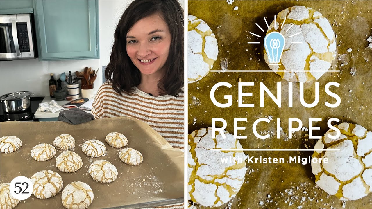 The Secret to The Best Holiday Crinkle Cookies | Genius Recipes