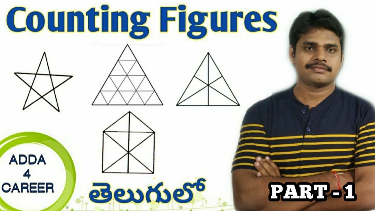 Counting Figures in Telugu || Counting Triangles Reasoning Trick