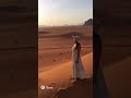 She walks along a meandering desert trail in Wadi Rum, Jordan - Sora 2 #jordan #dessert #wadirum