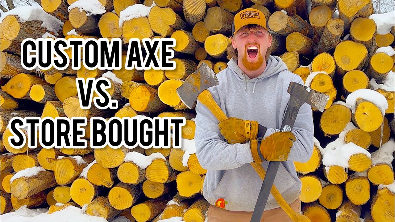 Топор, сделанный на заказ, против топора, купленного в магазине!!! (Что лучше?!?)