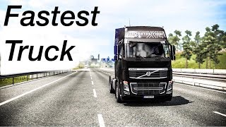 ETS 2: ★FASTEST TRUCK★ without any mods.