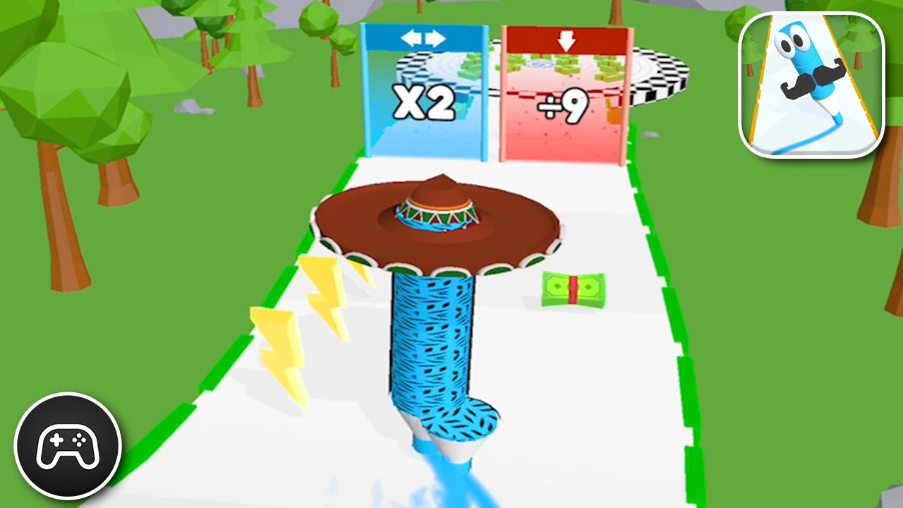 Crayon Rush 3D - Gameplay Walkthrough Part 14 - Game Levels To Play (iOS, Android)