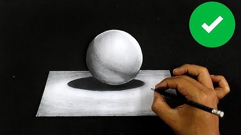 Most Easy 3D Drawing illusion for Beginners in 2 Minute | 3D Floating Ball: Optical illusion Sketch