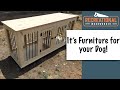 Double Dog Kennel - Build Your Own Wooden Dog Crate Furniture with Easy to Follow Plans