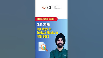 Last Few Days before CLAT 2025! How to analyze Mocks Like a Pro! 🚀#clat2025 #clatmocks #mockanalysis