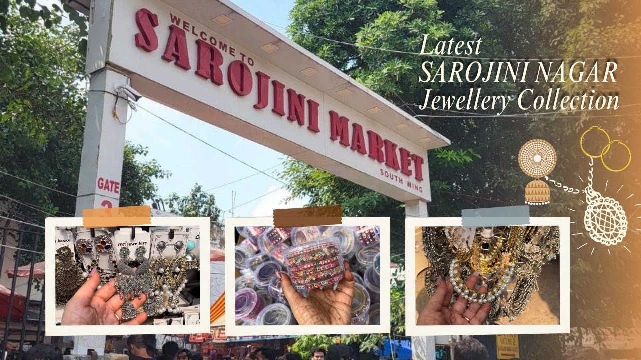 Sarojini Nagar Market Jewellery Tour + Haul | Building My Bridal Jewellery Collection💍✨