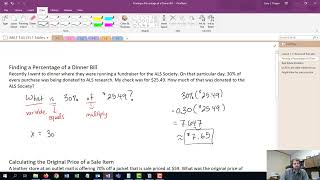 MAT-143: Lesson 1-1: Review of Percents
