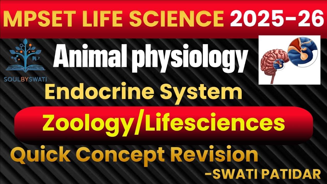 Endocrine System Introduction | Animal Physiology Revision in one shot | MPSET Life Science 2025 ✌️