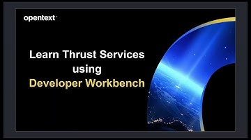 Learn Thrust Services using Developer Workbench