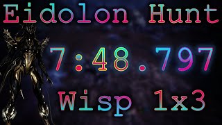 Wisp 1x3 | RT 7:48.797 | Warframe Eidolons Speedrun