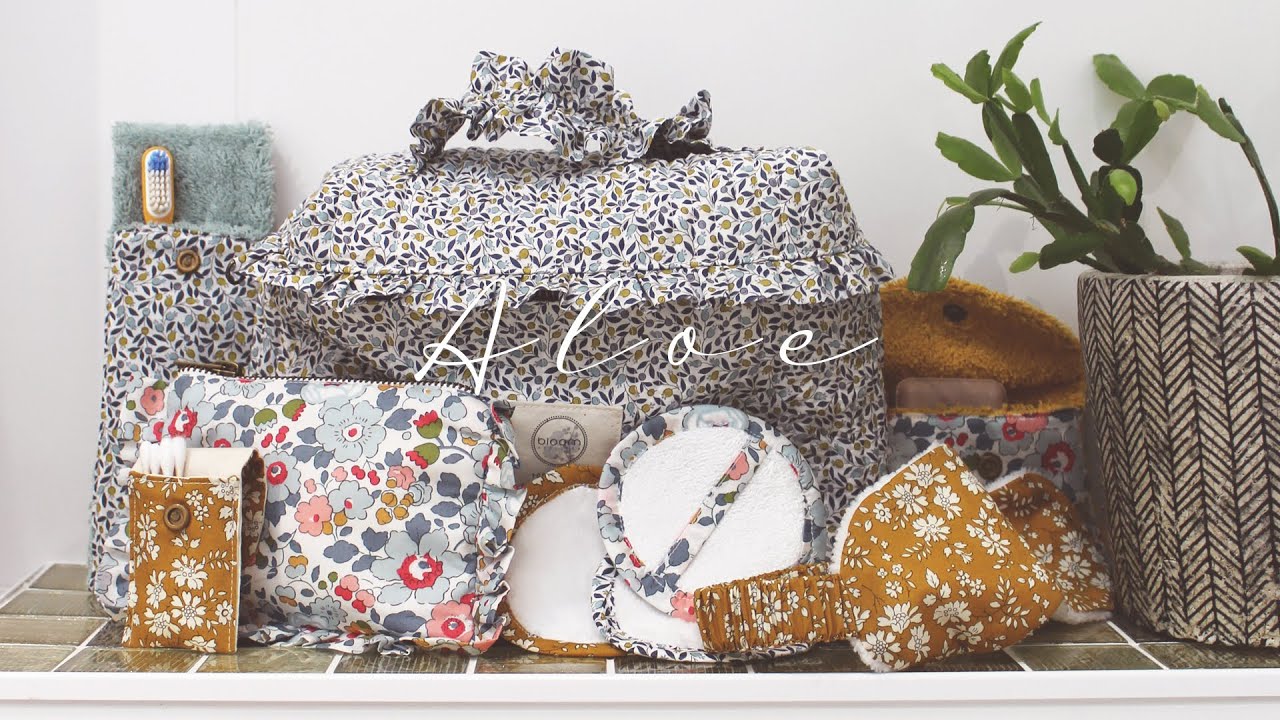 A L O E • Linge de maison salle de bain • Tutoriel couture