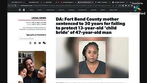 "HEBREW ISRAELITE" MOTHER ARRESTED FOR "MARRYING" 13YR OLD DAUGHTER TO 47YR OLD MAN