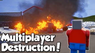 Multiplayer Destruction! - Brick Rigs #4 - Gameplay & Shenanigans