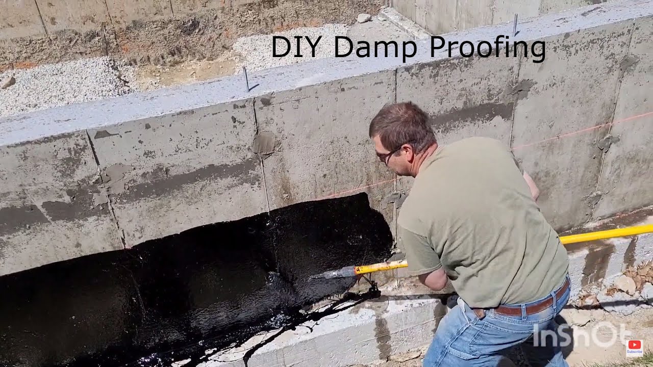 DIY Damp Proofing Foundation How To - YouTube
