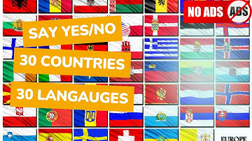 Learn how to say yes and no in 30 Languages