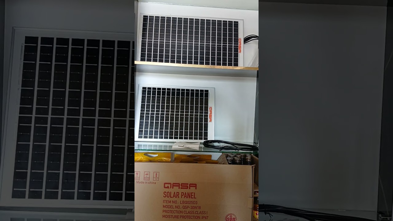 Qasa 30 Watts Solar Panel (18 Volts)