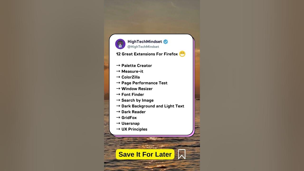🔍 12 Great Extensions For Firefox 🔍 shortvideo shorts firefox YouTube