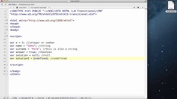 JavaScript - 05. Various data types, and comments