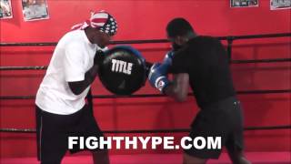 ADRIEN BRONER LOOKS EXPLOSIVE DURING INTENSE, GRUELING WORKOUT WITH BARRY HUNTER