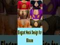 Elegant Blouse Neck Design | Latest Back &amp; Front Neck Cutting Stitching Tutorial