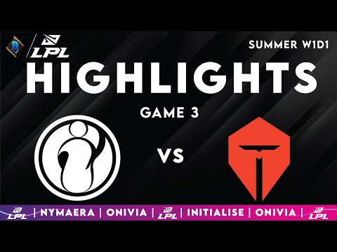 IG vs TES Game 3 Highlights LPL Summer Split 2025 Invictus Gaming vs Top Esports by Onivia