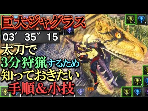 Mhw 窮賊ドスジャグラスを 太刀 で攻略する時に知っておきたい手順を解説 モンハンワールド実況 Youtube