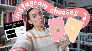 instagram blindly chooses my reads for a week!  *reading vlog*