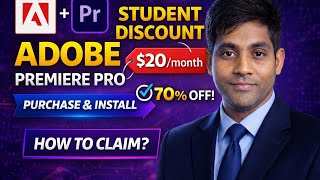 How to Adobe PREMIERE Pro Student Discount 70% OFF | How to Purchase & Install