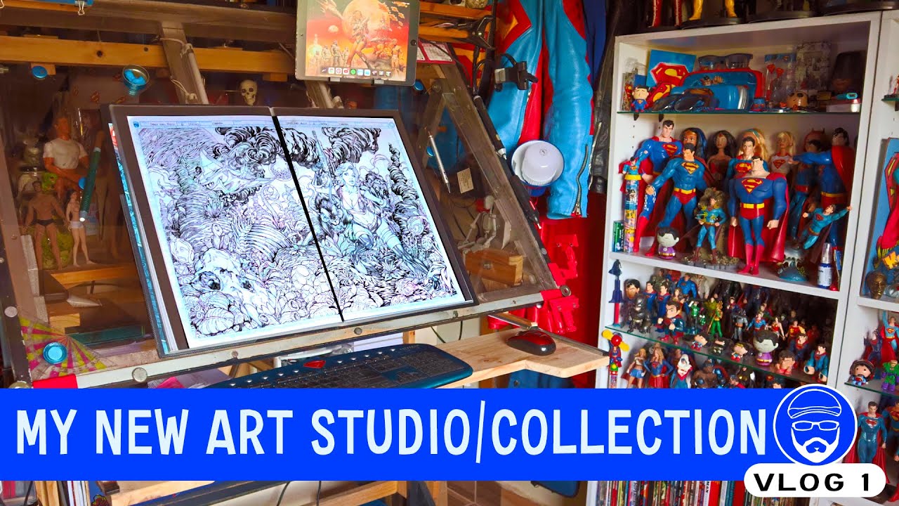 MOVING AND SETTING UP THE NEW ART STUDIO | Vlog 01 - YouTube
