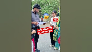 NIOS English Question Paper from our video 😱
