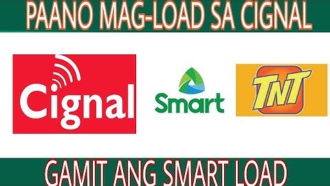 Paano Mag-Load sa CIGNAL Gamit ang SMARTLOAD (PASALOAD ) 2020