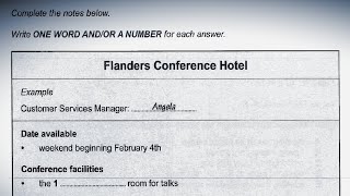 Flanders Conference Hotel ielts listening | 720p | HD Audio screenshot 5