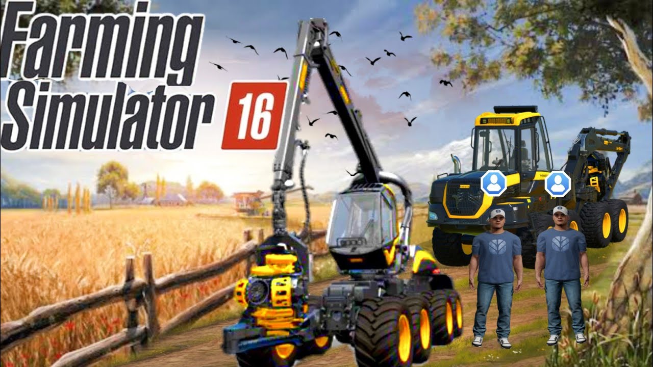 farming simulator 16 how to  wood cutting & loading Gameplay timelapse