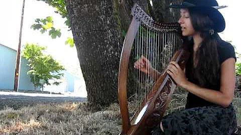 Original song on the harp by Jessica Painter - Som...