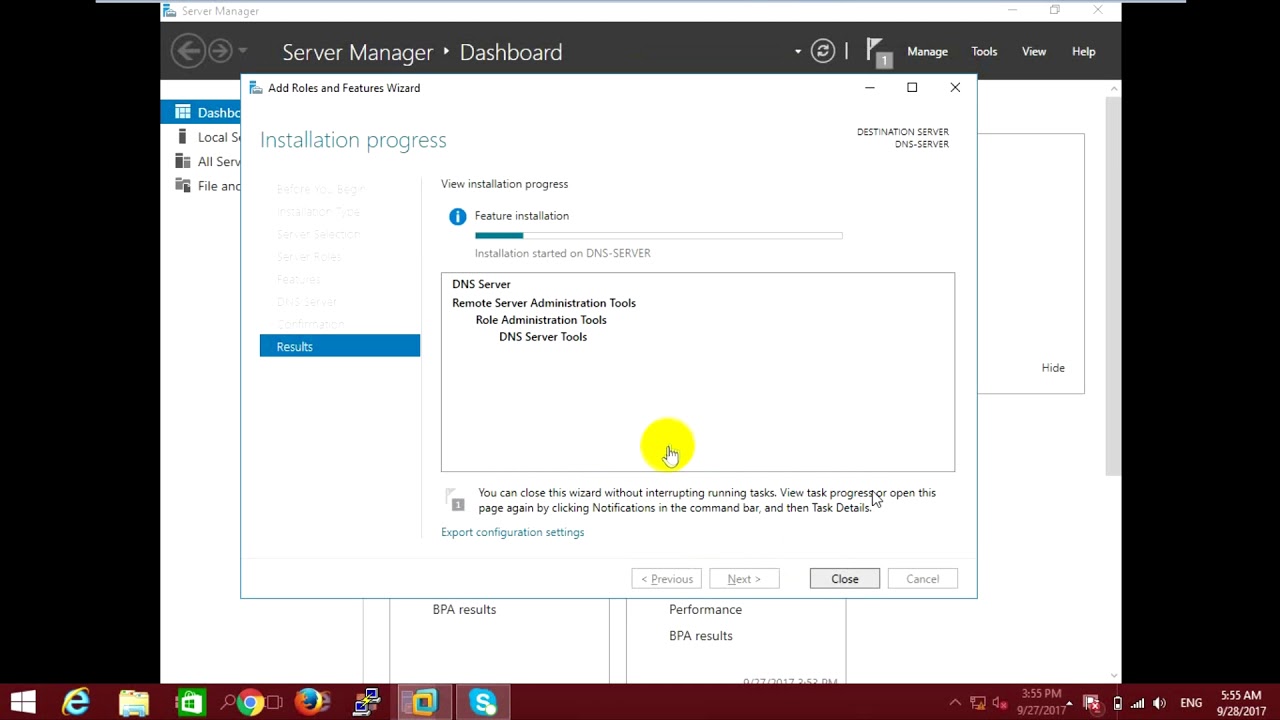 How to install DNS in Windows Server 2016 - YouTube