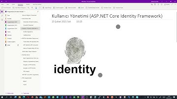 Asp.Net Core MVC - Identity #1 (1.Ders)