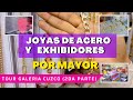JOYAS DE ACERO,  EXHIBIDORES  Y CAJAS DE REGALO POR MAYOR (Tour Galería cuzco 2da parte)