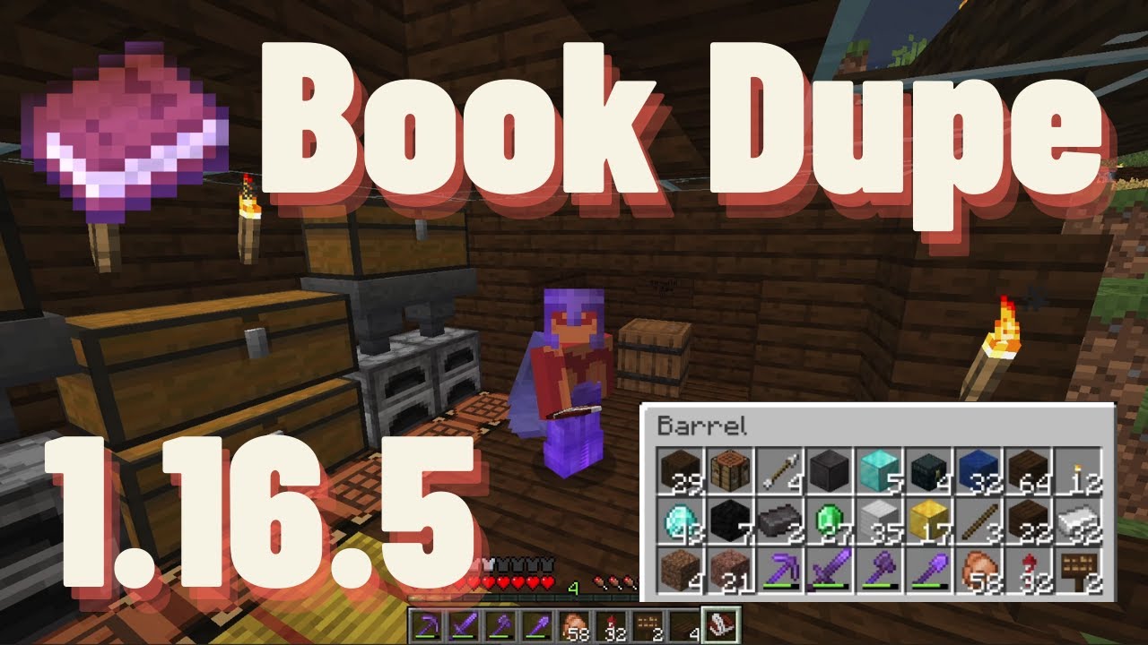 Dupe Items Using the Book Duplication Glitch in Minecraft 1.16.5 YouTube