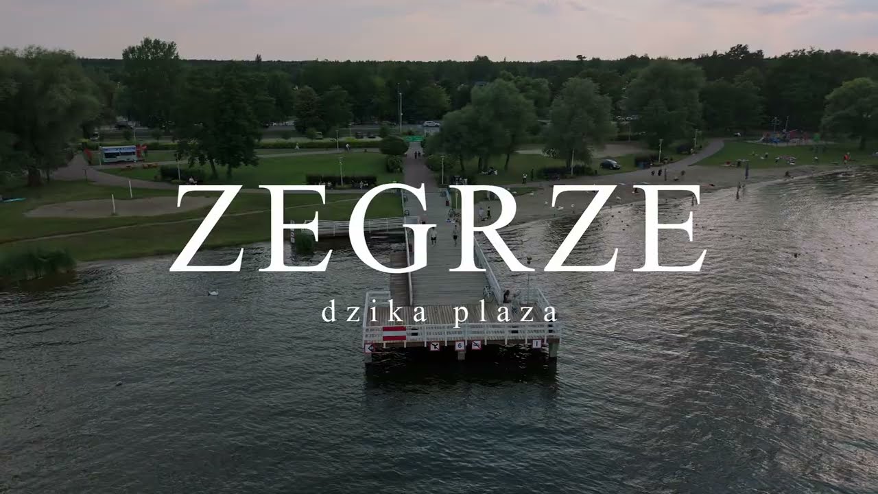 Drone Tour: Dzika Plaża w Nieporęcie nad Zegrzem tuż przed zachodem słońca | 4K