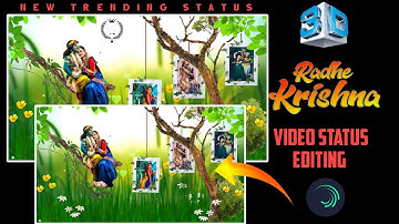alight motion Video editing|3D Radha Krishna Video status editing Alight motion tutorial