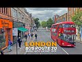 London Double-Decker Bus Ride: Virtual adventure from Marble Arch to Hackney - London Bus 30 🚌