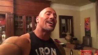 The Rock says is what you eat to be roka