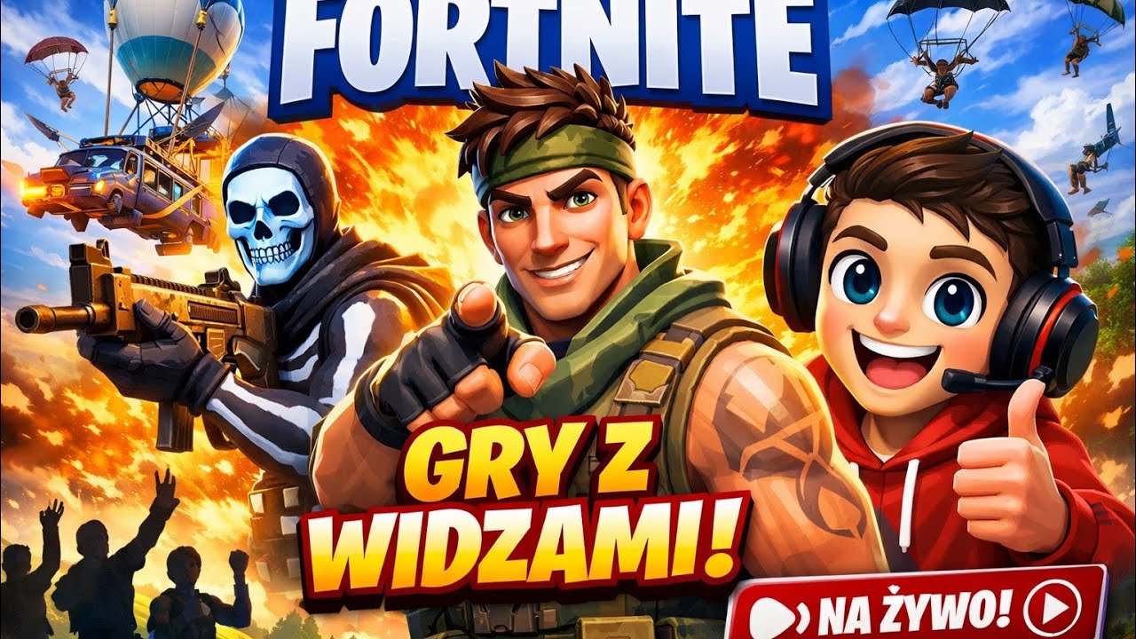 Fortnite gry z widzami