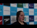 Scottish Gas National Open Swimming Championships 2013: Megan Gilchrist - Mixed Zone
