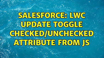 Salesforce: LWC update toggle checked/unchecked attribute from JS
