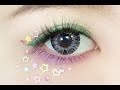 How To : Harajuku Colorful Eye Makeup