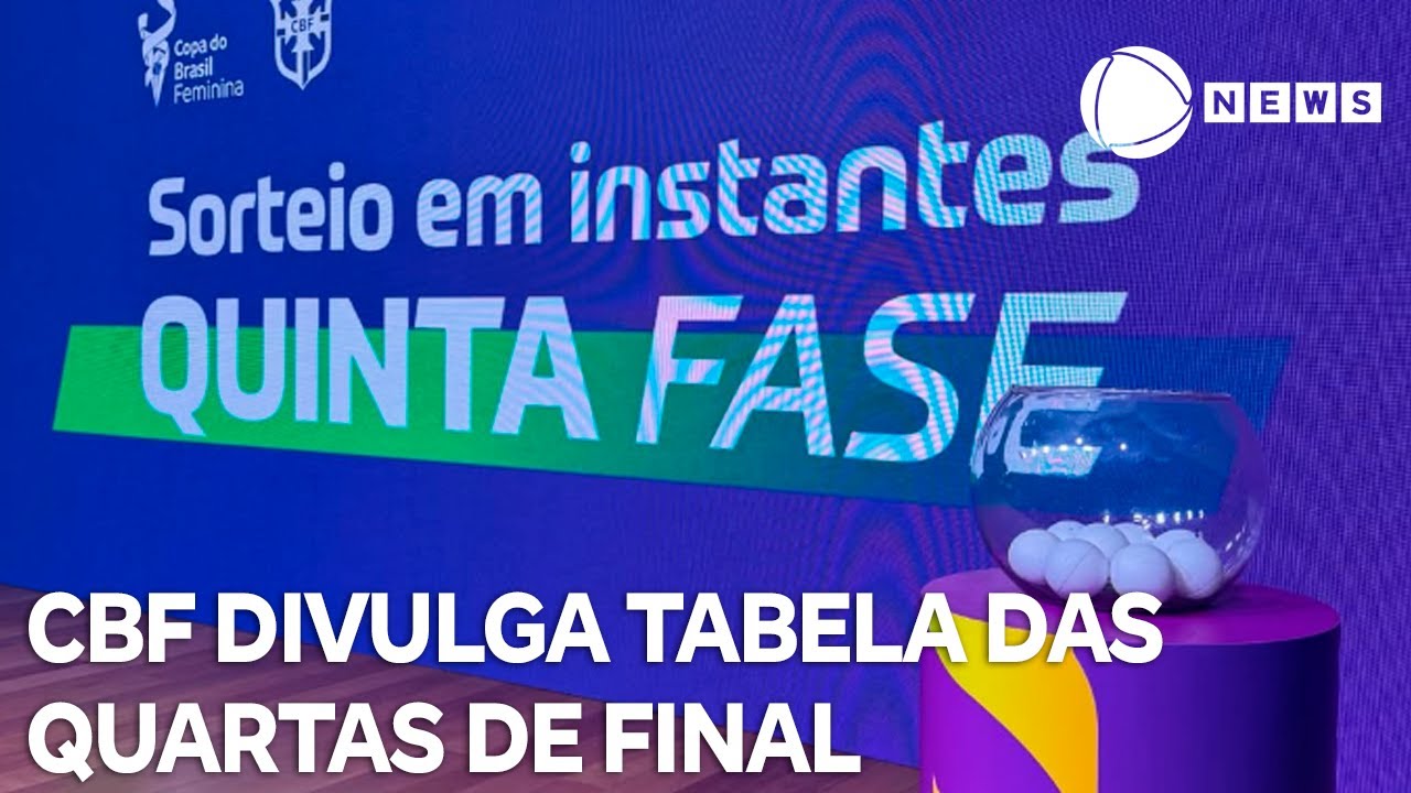 CBF divulga tabela das quartas de final da Copa do Brasil Feminina ...