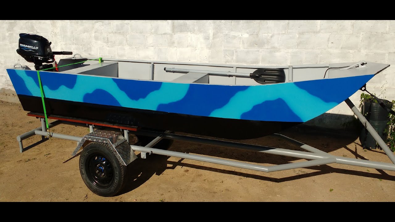 Barco em Madeira e Resina Epóxi