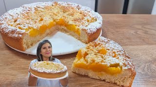 Kuchen de Duraznos con streusel - bien facilito - Silvana Cocina